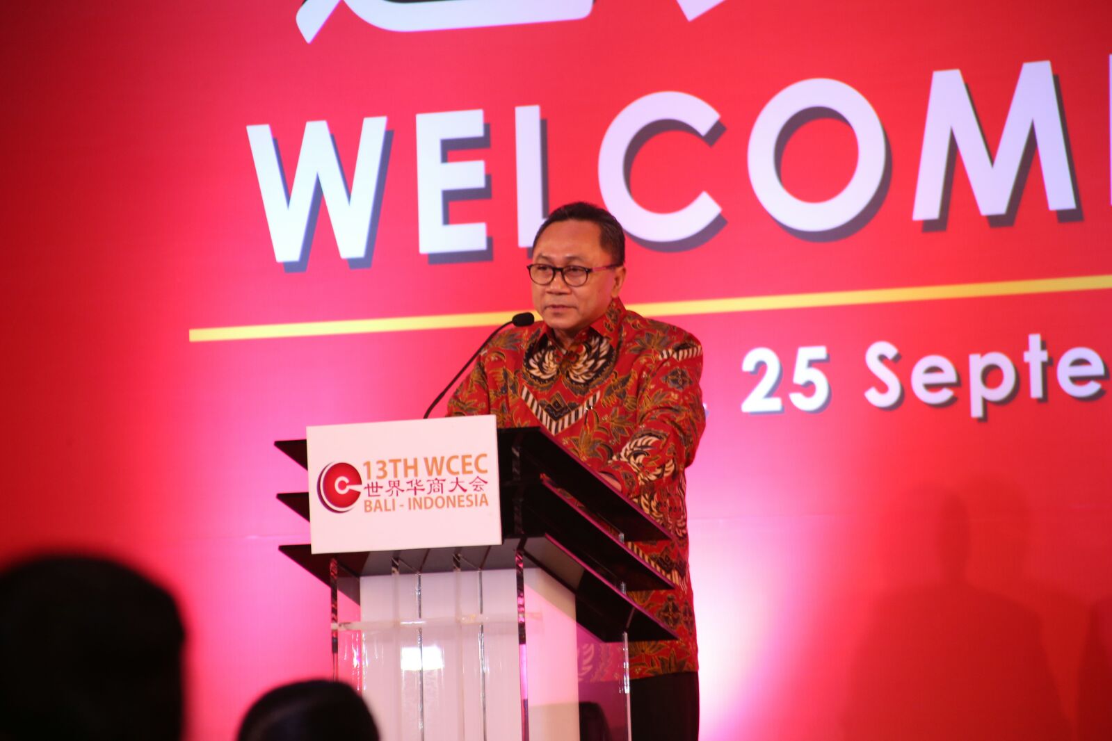 Ketua MPR Memberi Sambutan Pada Welcome Party Di Acara The 